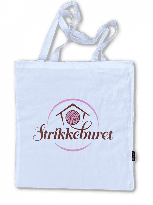 Hovedbilde Strikkeburet-veske linfarget 