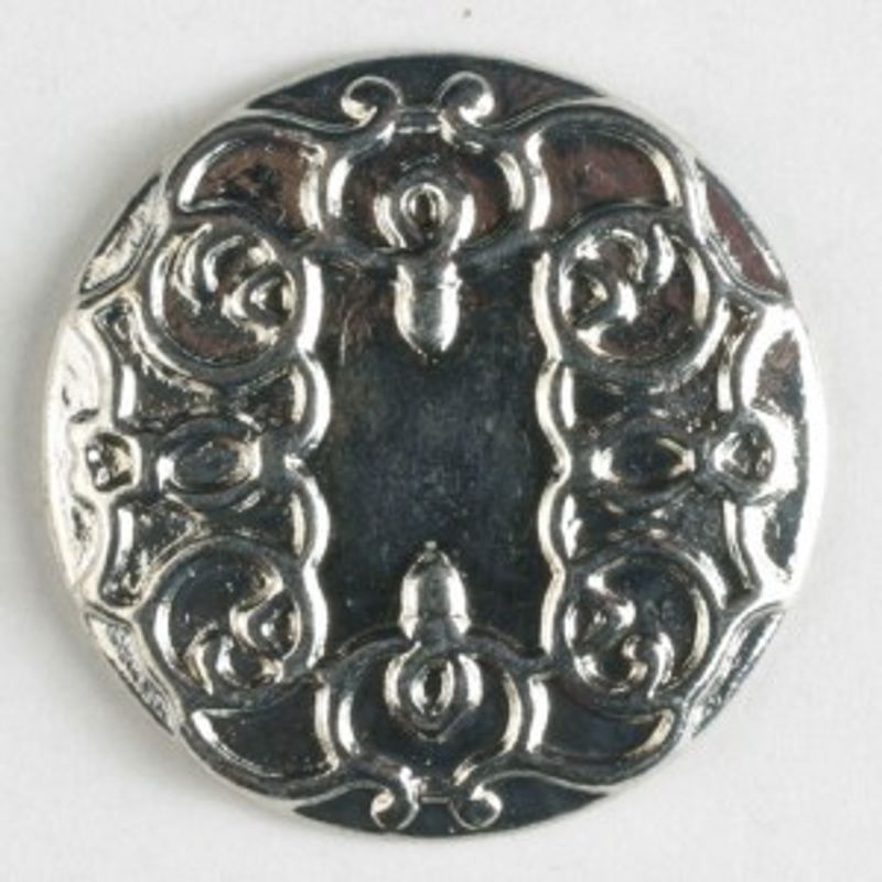 Sølvknapp, 18mm