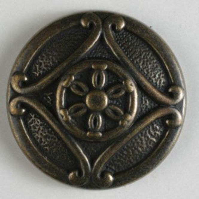 Hovedbilde Metallknapp, 18mm bronse