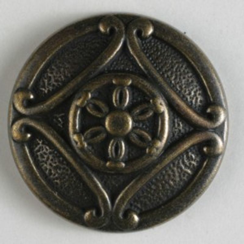 Metallknapp, 18mm bronse